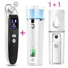 Устройство для удаления угрей, вакуумное всасывание, глубокое очищение пор, Удаление прыщей на лице + отпариватель для лица, мини нано-распылитель