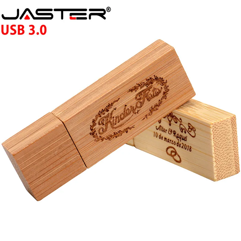 JASTER USB 3 0 2018 хит продаж деревянный квадратный длинный флеш-накопитель 4 ГБ 8 16 32 64