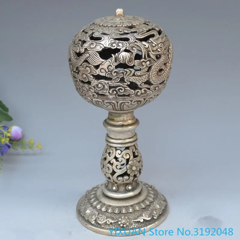 

Longfeng Chengxiang home decoration copper censer Fengshui ornament white