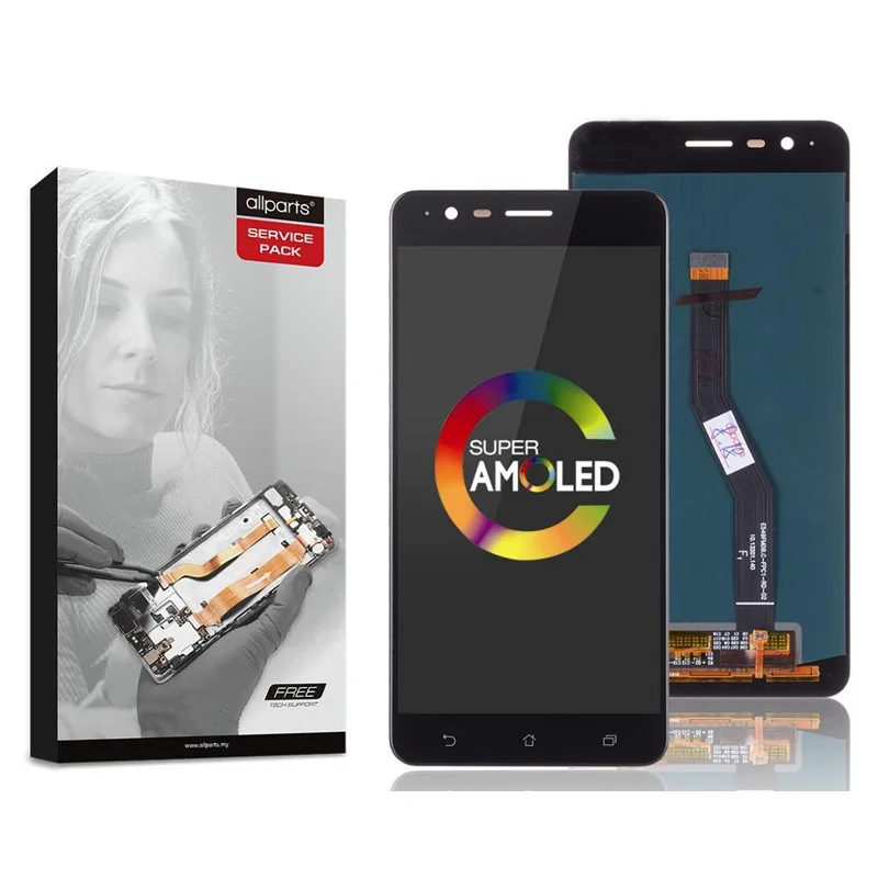 AMOLED Дисплей для ASUS Zenfone 3 Zoom ZE553KL LCD в сборе с тачскрином Оригинал 5.5&quot черный белый