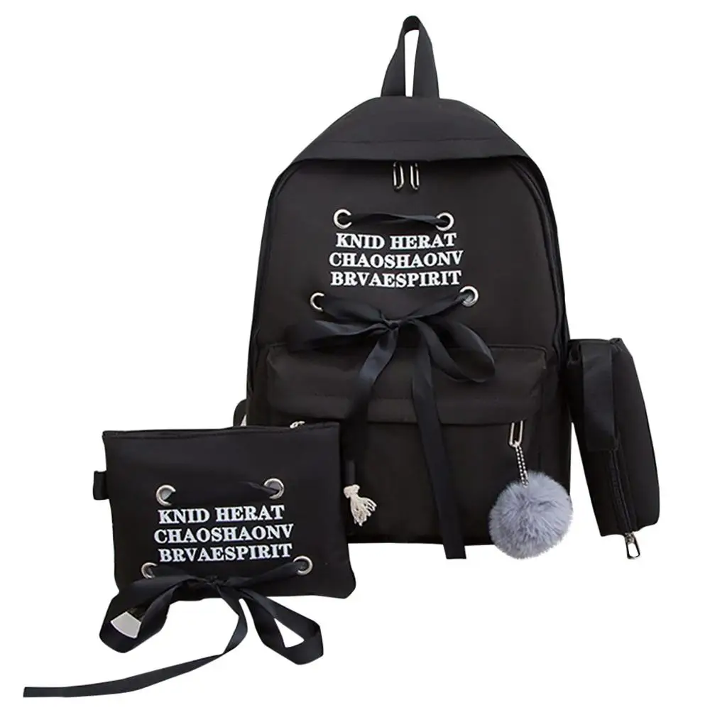 Рюкзак для девочек школьная сумка книг комплект из 3 предметов модный