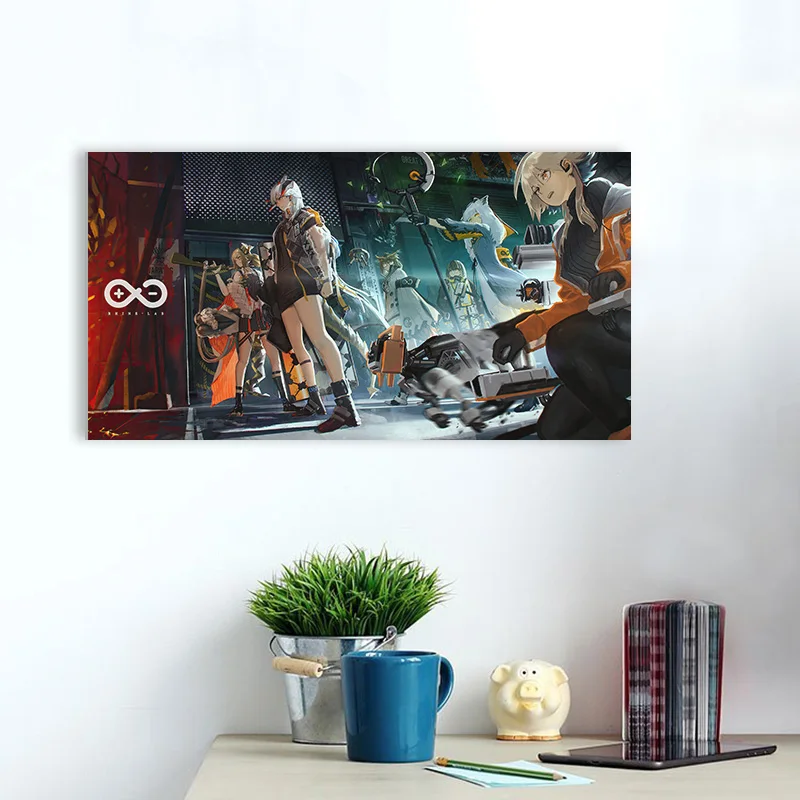 

Wall Art Decor Arknights Rhine Lab Anime Girls Poster Canvas Painting Living Room Bedroom Study Home Decor Prints Fashion Gift