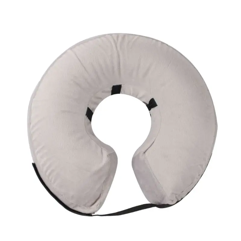 Защитный надувной ошейник для собак и кошек мягкий плюшевый конус защиты от