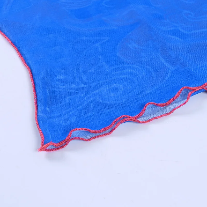 

BOOFEENAA Kim Blue Print Aesthetic Sheer Mesh Tank Tops Women 2021 Fashion Sexy Transparent Sleeveless Graphic Tshirts C98-AE10