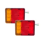 2 шт., светодиодные задние фонари для прицепа, лодки, 12 В, 24 В