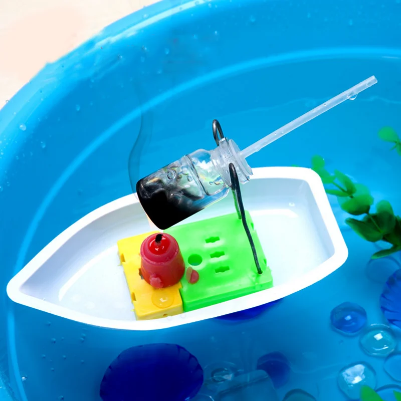 1 Набор научных экспериментов сделай сам обучающая Паровая лодка игрушки для