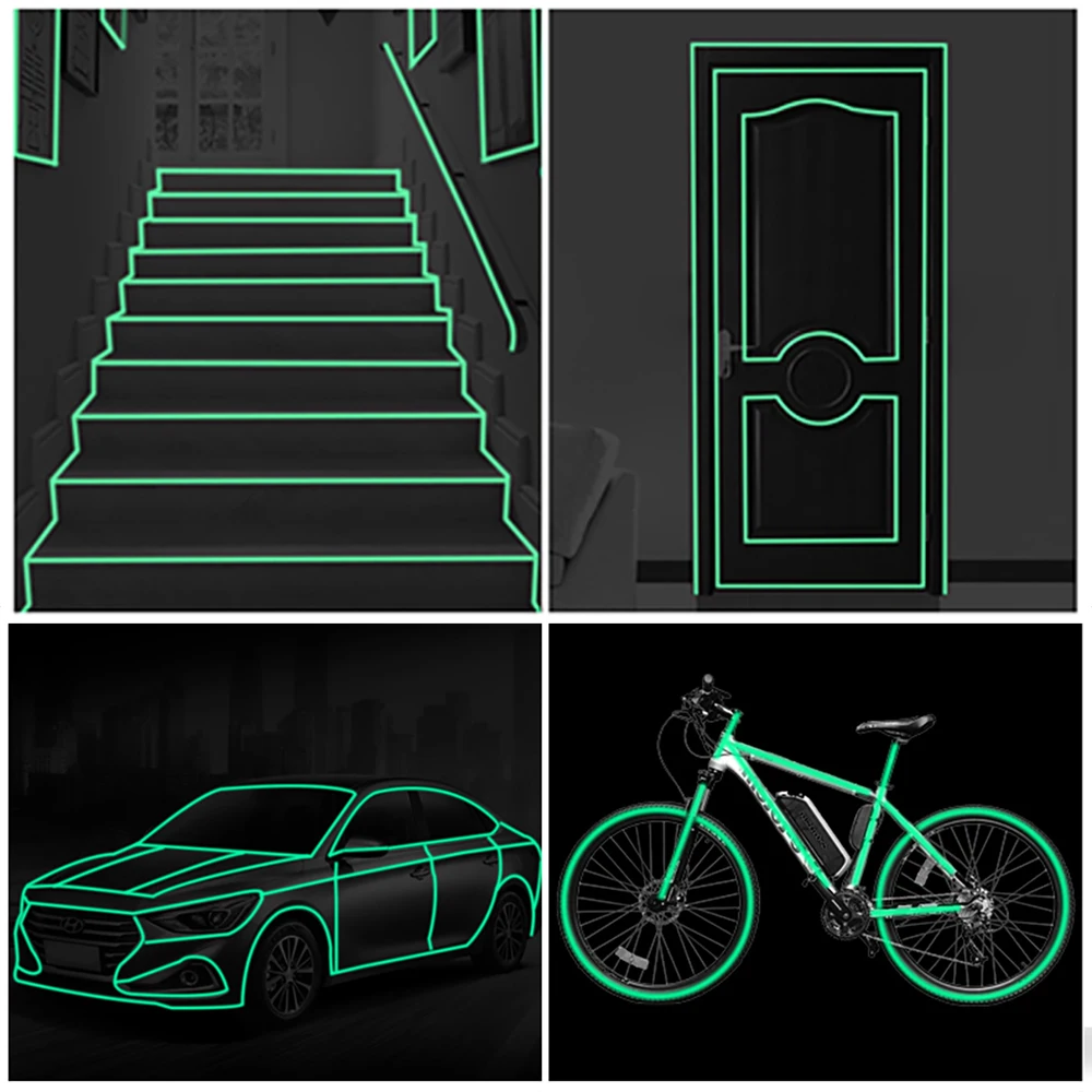 1 см x 3 м светоотражающая лента для автомобиля наклейки забавные DIY светящиеся
