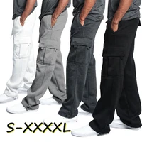 mens casual sweatpants soft sports pants jogging pants fashion running trousers loose long cargo pants plus size