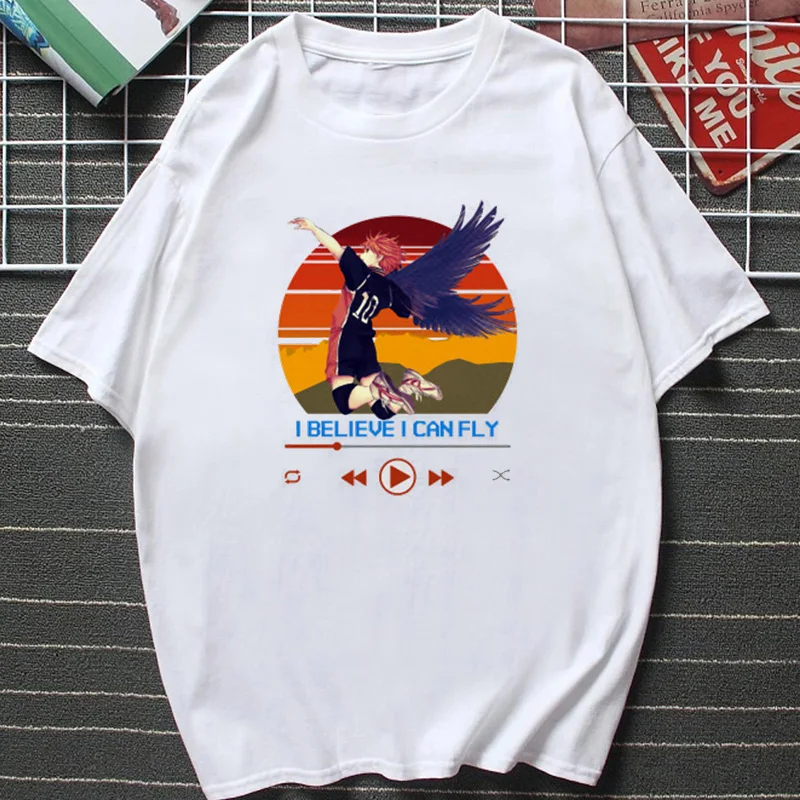 

2021 Summer Hot Sale Anime Haikyuu T Shirt for Women Oya Oya Oya Fly High Manga Graphic T-shirts Vintage Cartoon Graphic Tee