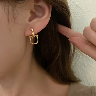 

2021 Trend Personality Earrings Gold Detachable Ear Buckles Silver Earrings For Gorgeous And Beautiful Women New Fashion Style