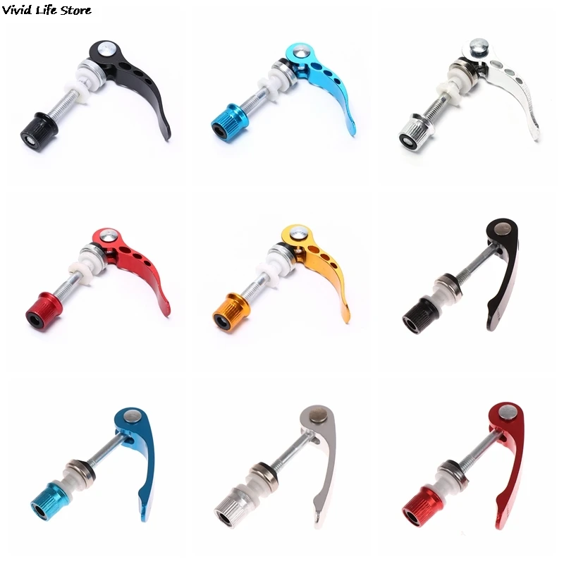 

1PC Bicycle Quick Release Aluminium MTB Bike Seat Post Clamp Seatpost Mountain Bike Seat Tube Clamp Bicycle Accessories 5 Colors