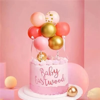 1set 5inch balloon cake topper decorations birthday party decor kids girl boy 1st first birthday baby shower wedding decoration