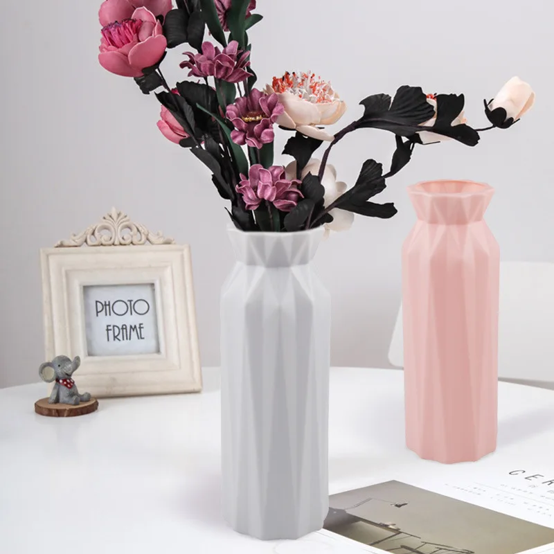 

Creative Nordic Windwork Imitation Ceramic Vase Bouquet Home Dining Table Living Room Tea Ceramic Vase