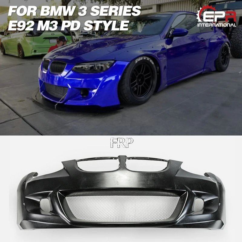 Передний бампер FRP для BMW E92 M3 PD Style Комплект переднего бампера из стекловолокна с