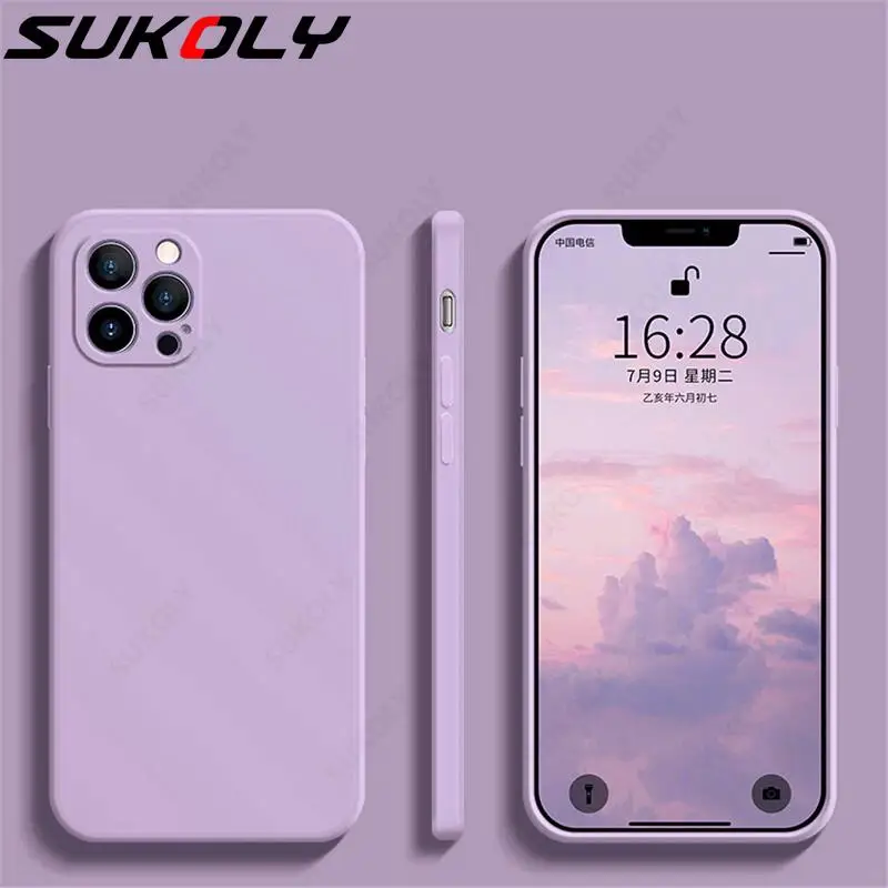 

Luxury Liquid Silicone Case For iPhone 11 13 Pro Max 12 Pro Mini Protector Case For iPhone XS MAX XR X 7 8 6S PLUS SE 2020 Cover