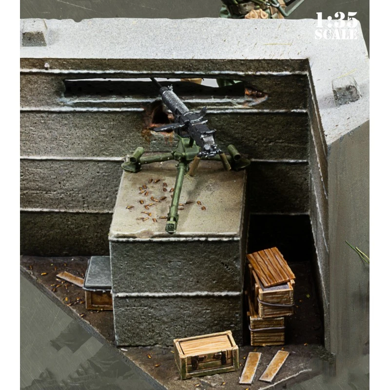 Фигурка GK из 1/35 смолы включает 2 фигурки и декорации бункерный Пробег