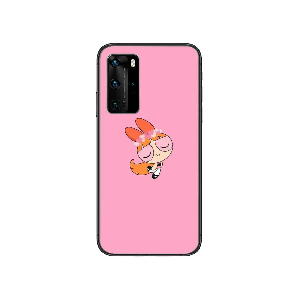 

Anime US Powerpuff Girl Clear Phone Case For Huawei Honor 20 10 9 8A 7 5T X Pro Lite 5G Black Etui Coque Hoesjes Comic Fash