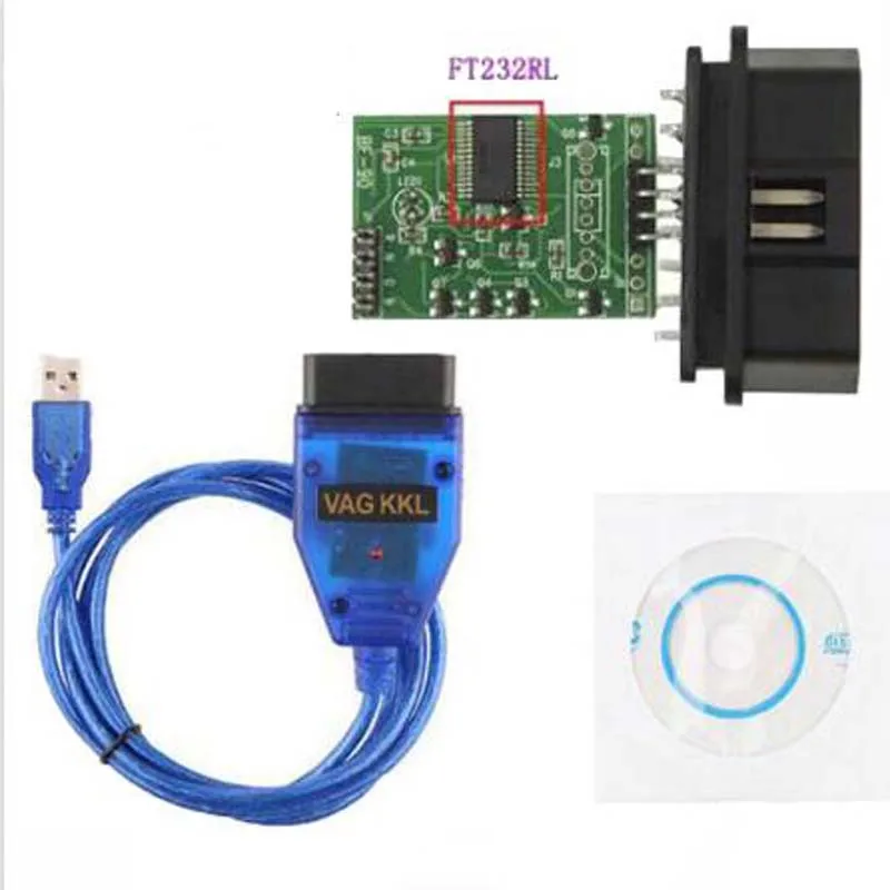 FT232RL VAG USB кабель интерфейс OBD2/OBDII диагностический сканер OBD для серии VAG|Кабели и
