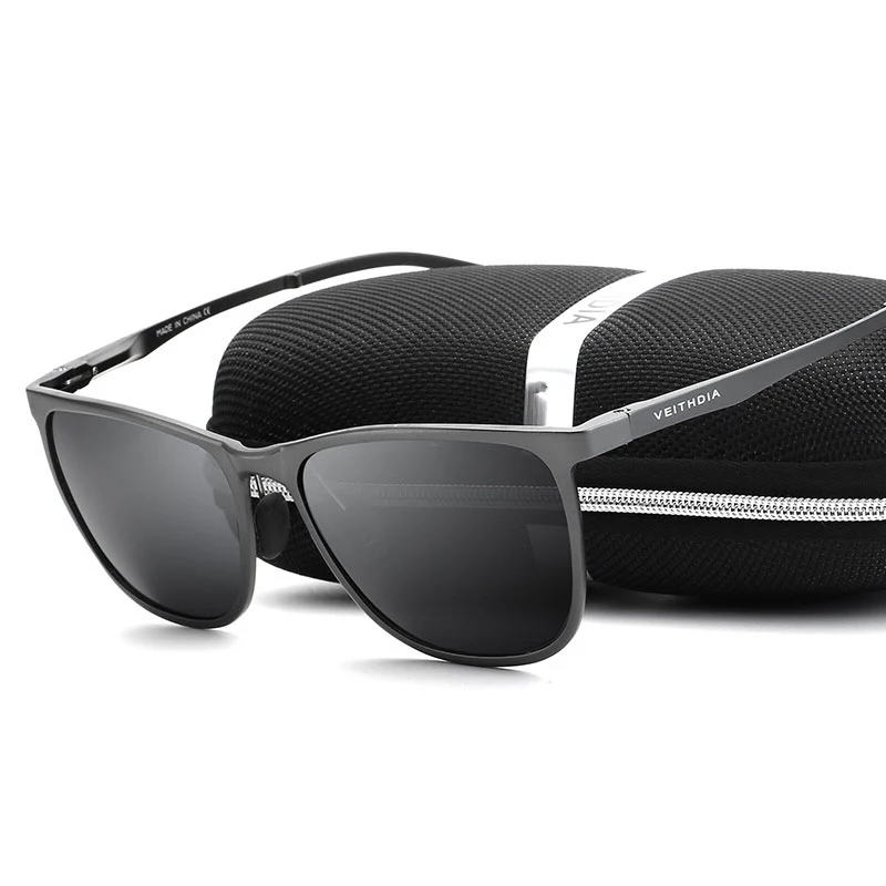 Мужские солнцезащитные очки VEITHDIA винтажные Квадратные Солнцезащитные с