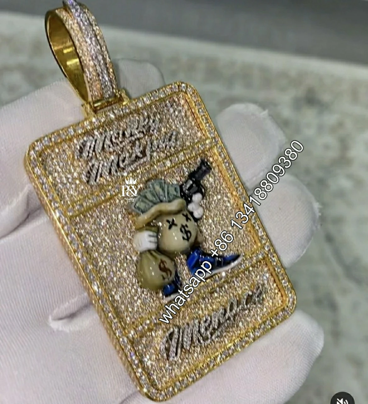 Подвеска JEWE с муассанитом