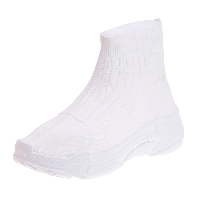 Женские тканые ботинки Fujin Flying обувь в Корейском стиле летние сетчатые на плоской