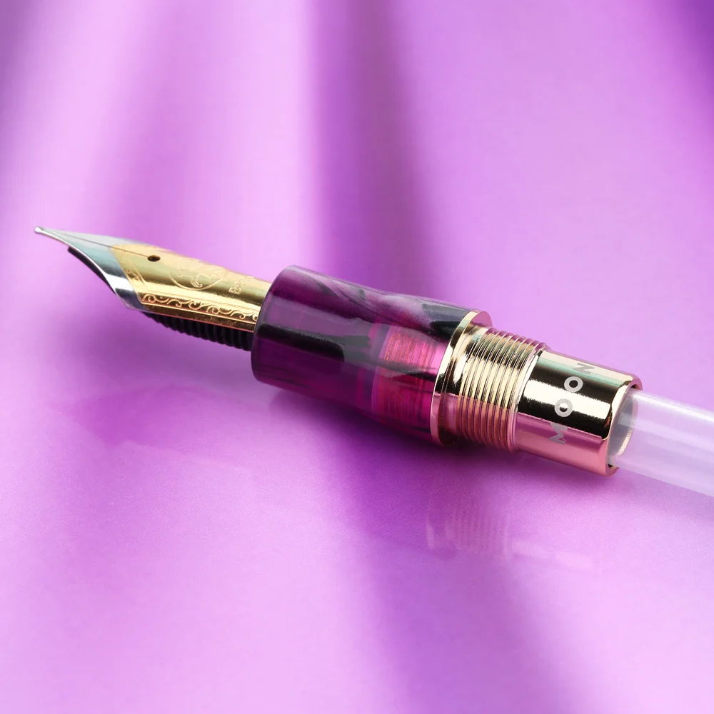 Акриловая Роскошная перьевая ручка Moonman M800 BOCK/Moonman Iridium F чернильная Nib
