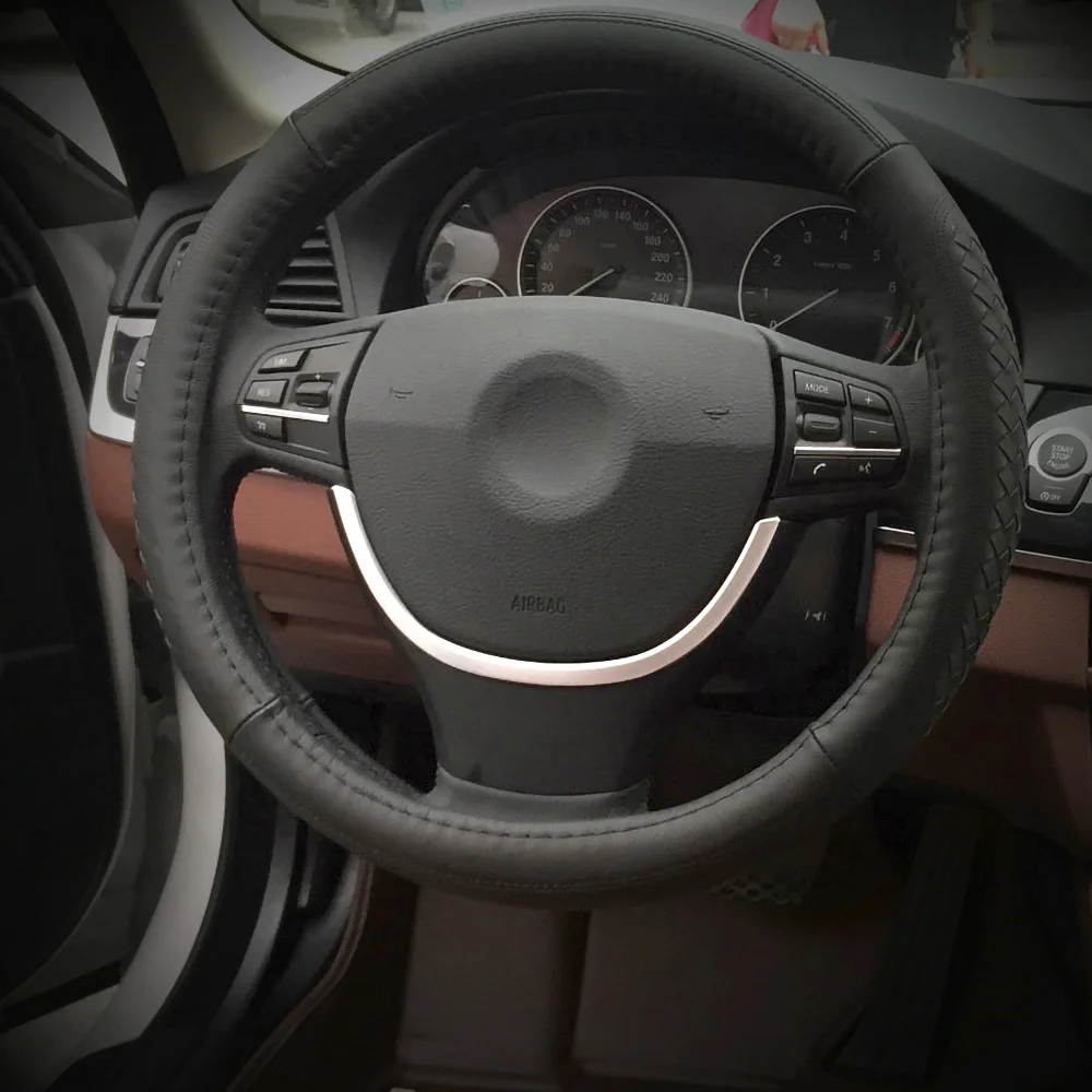 Рулевого колеса автомобиля с логотипом в центре Декор рамки стайлинга