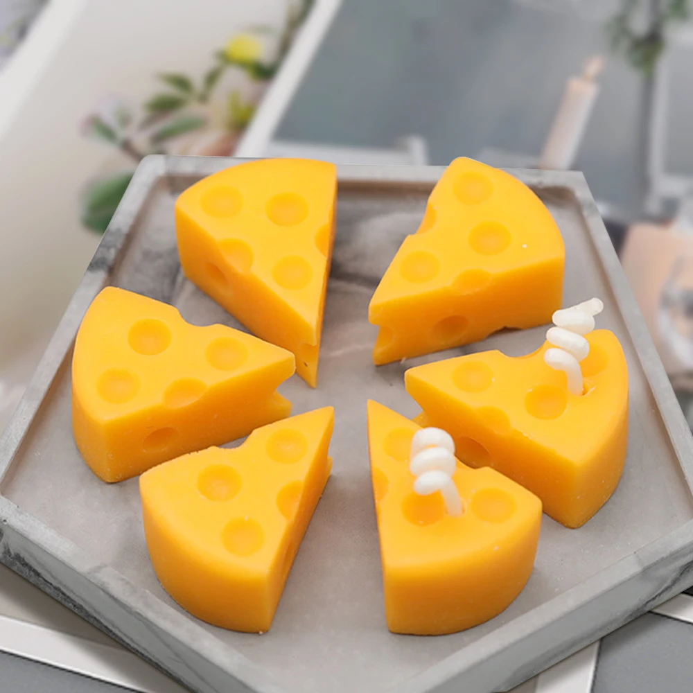

Cheese Shape Silicone candle Mold Scented Mousse Cake Moulds soap mold Chocolate Fondant Pastry Baking Decorating Tools Bakeware