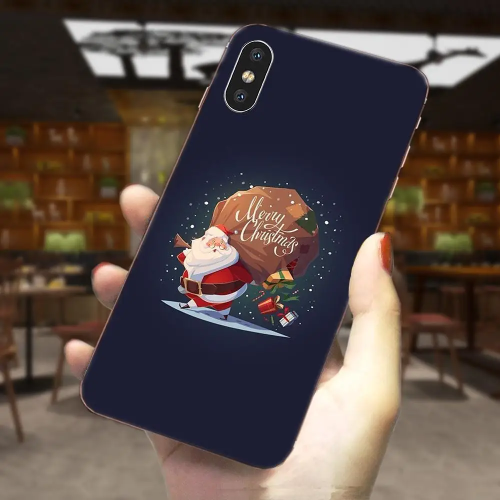 Santa Claus Christmas Soft TPU Protector Phone Cases For Apple iPhone 4 4S 5 5C 5S SE 6 6S 7 8 11 Plus Pro X XS Max XR | Мобильные