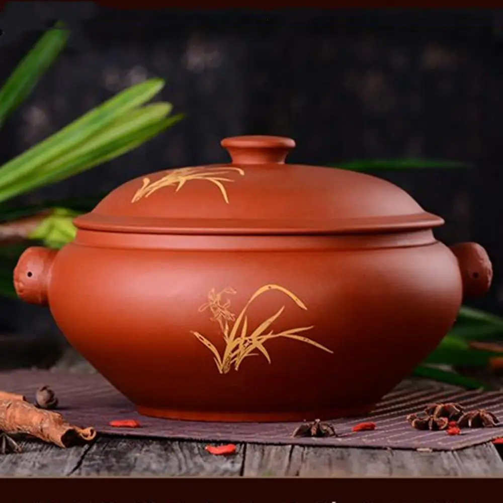 Кастрюля из пурпурной глины Yunnan Zisha пароварка варочная панель суп для тушения