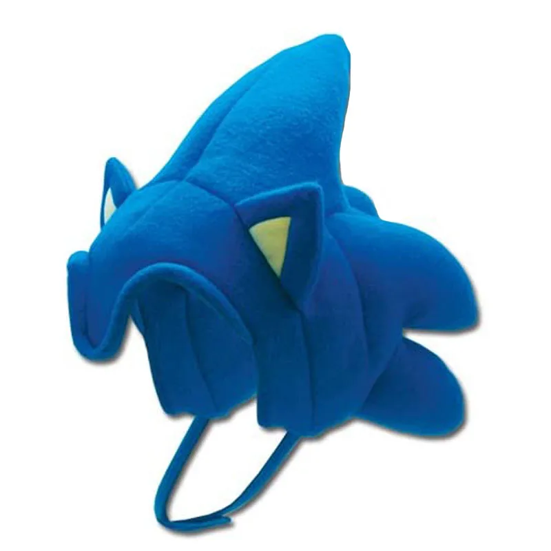 Звуковая шапка Peluche Sonic GE Animation The Ежик Hair 30 см флисовая для косплея плюшевый Соник