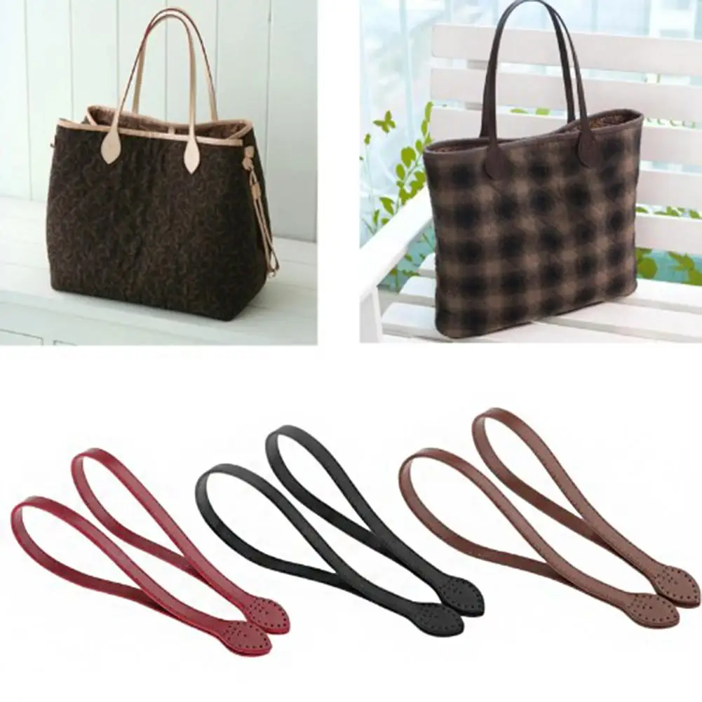 2 PCS Women Bag Strap Fashion PU Leather bag Handles Replacement Purse Strap New DIY Bag Accessories Crossbody Shoulder Handle