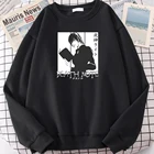 Мужские свитшоты аниме Death Note Yagami светильник принт с длинными рукавами мужской спортивный размера плюс теплый флисовый женский свитер с круглым вырезом