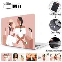mtt laptop case for macbook pro 13 m1 14 15 16 inch cover for macbook air 13 11 12 retina touch bar funda with laptop bag a2337
