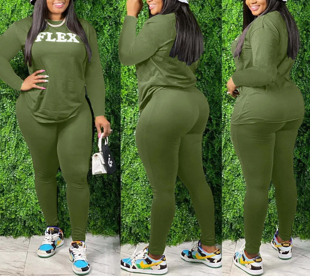 

2020 Woman Autunm Casual Two Pieces Set Long Sleeve Hoodies+ Pant Letter Printed Oversize Loose Tracksuit Outfit Streetwear XXXL