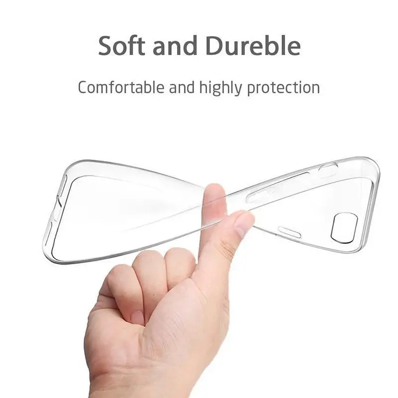 

Case For IPhone SE 5S 5 TPU Silicon Durable Clear Transparent Soft Case For APPLE IPhone SE 5S 5 Protective Back Cover
