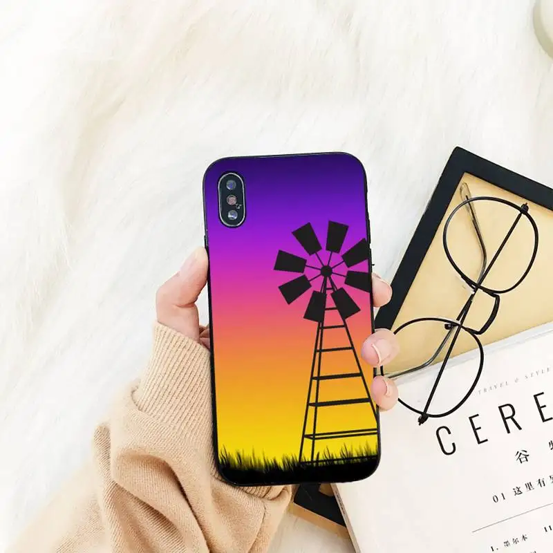 

YNDFCNB Beautiful windmill Phone Case For iPhone 11 8 7 6 6S Plus X XS MAX 5 5S se 2020 11 12pro max iphone xr case