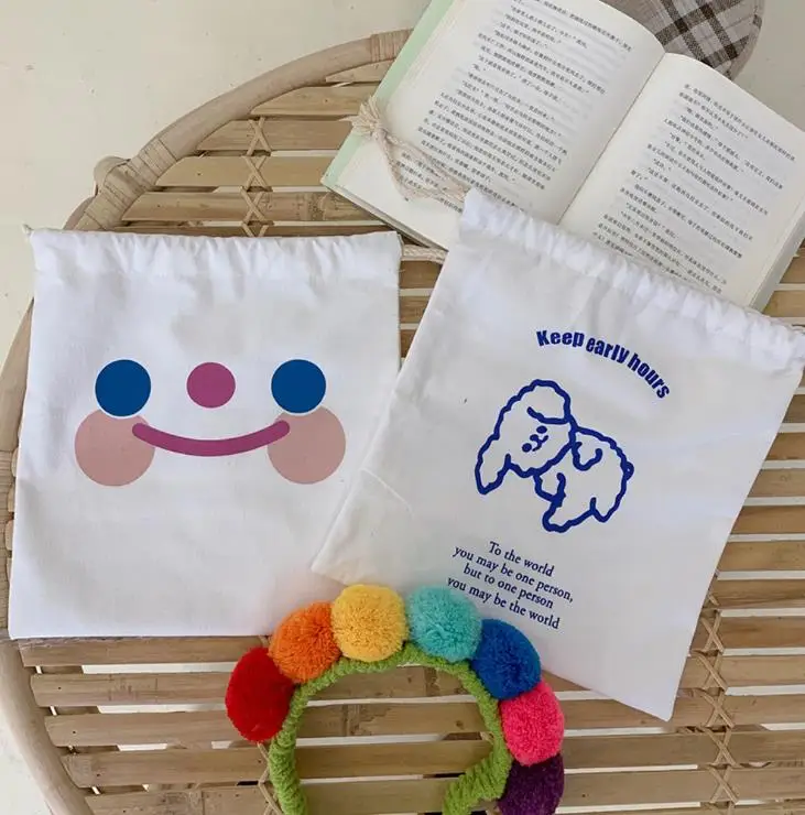 1 шт. чехол для карандашей с милым рисунком смайлика собаки медведя косметички