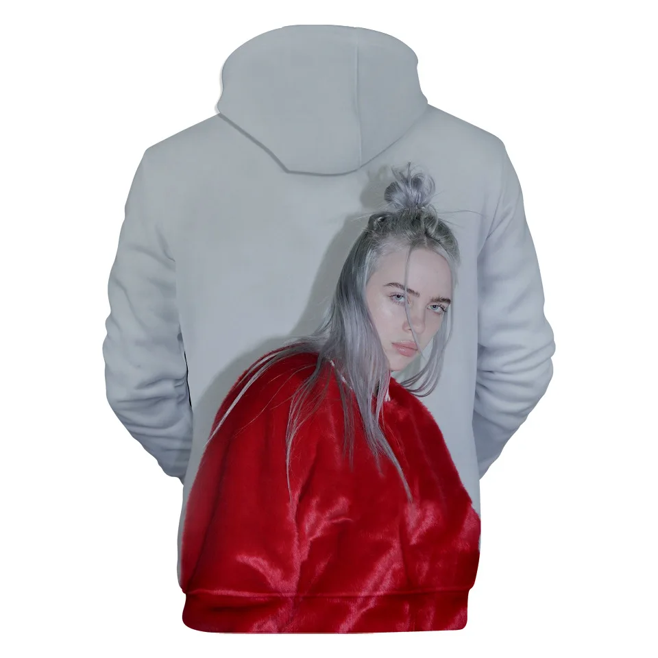 Модный дизайн Billie Eilish 3D толстовки Толстовка для мужчин и женщин Billie Eilish толстовки с капюшоном осенне-зимняя одежда куртки