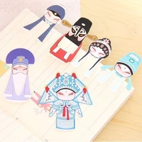 7pc peking opera bookmark for books markers of page art chinese characteristics paper marque page school office teacher gifts