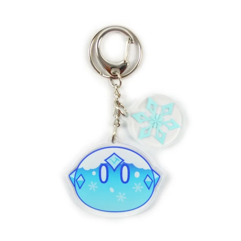 Genshin Impact Keychain Man Slime Keyring Women Pendant Key Holder Couples Chain Bags Party Acrylic Metal Breloczek | Украшения и