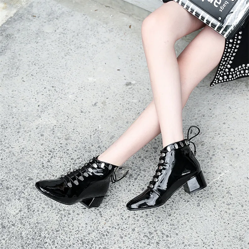 FEDONAS/Новинка качественные женские полусапожки из натуральной кожи ботильоны в