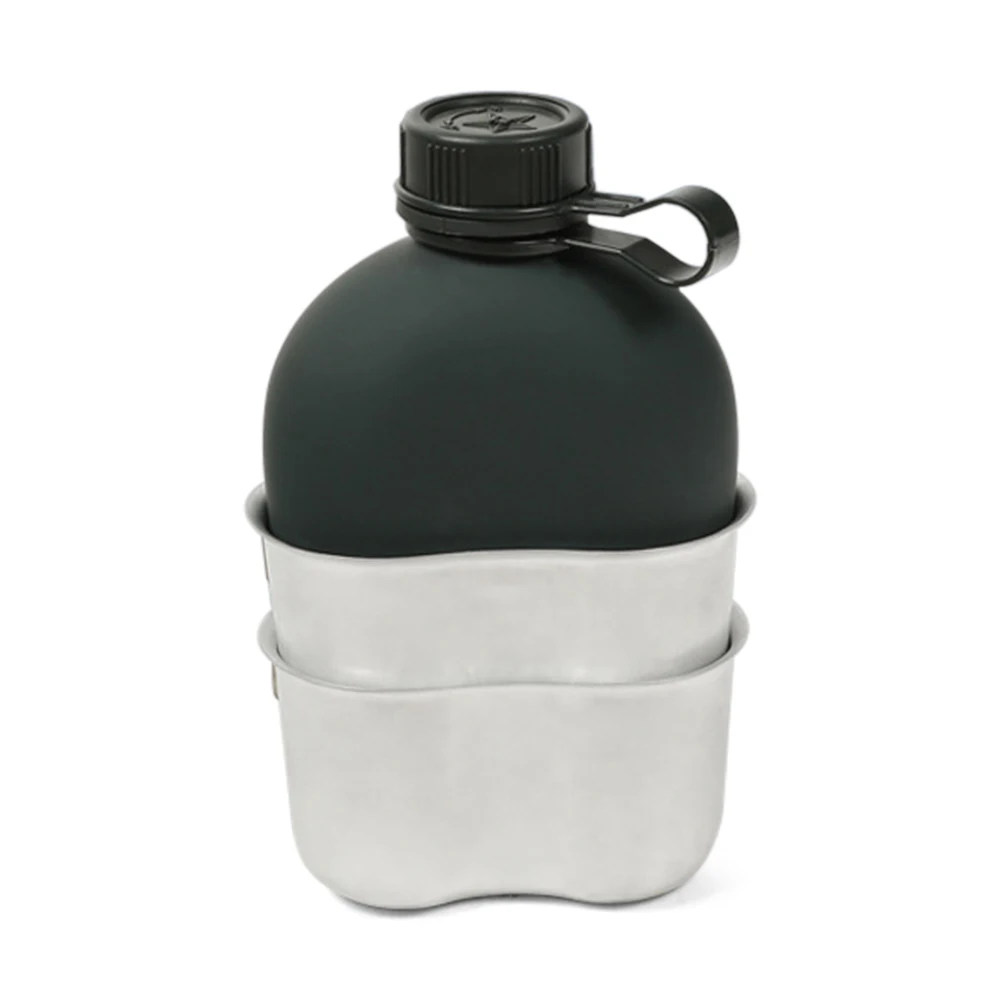 

Picnic Portable 1L Aluminum Canteen Cup Set Outdoor Camping Hiking Cookware Mess Kit For Backpacking Tableware Set