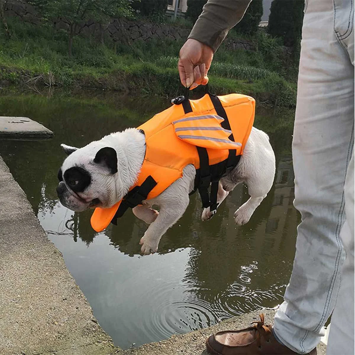 

Reflective Dog Vests Pet Dog Jacket for Dog Summer Swimming T-shirt Pet Clothes Safety Life Jacket Raincoat Dogs Swimwear