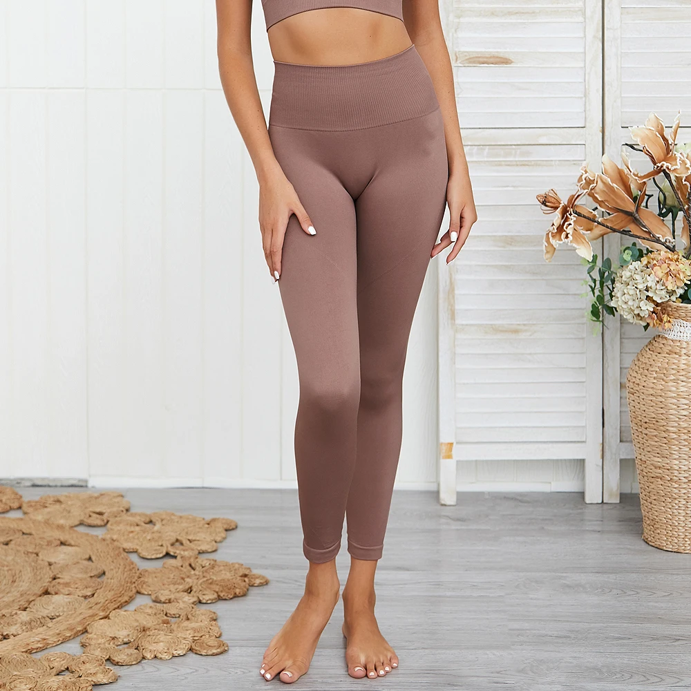 Женский спортивный костюм для йоги комплект из 2 предметов с бюстгальтером и