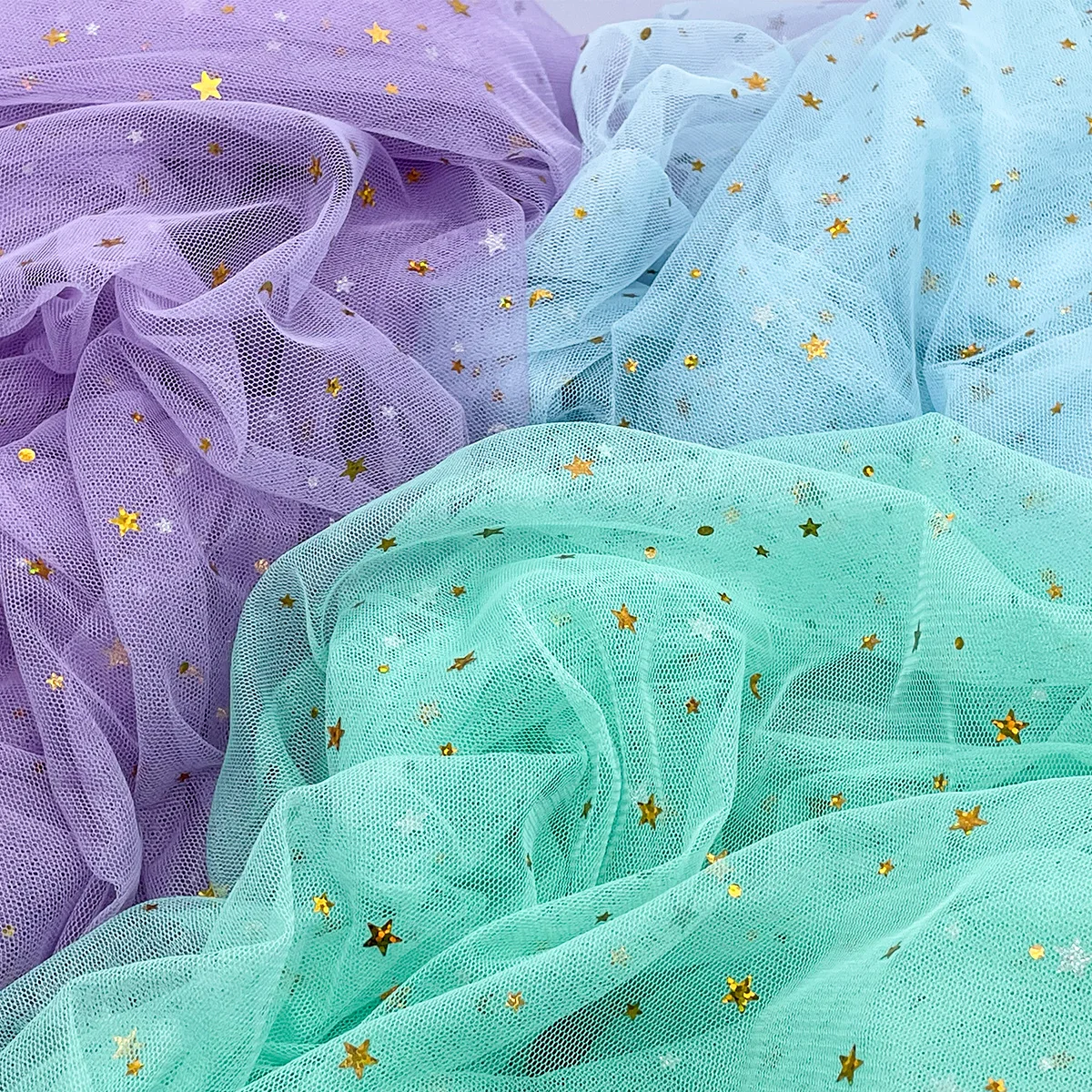 1 5 м Золотая Лазерная Звезда пряжа фон сетка Свадьба Вечеринка украшение стены