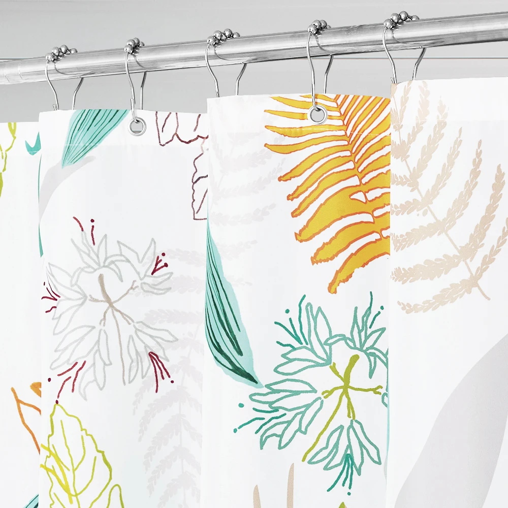 Водонепроницаемый экран полиэфирная Штора для ванны тканевый лист узор моющиеся