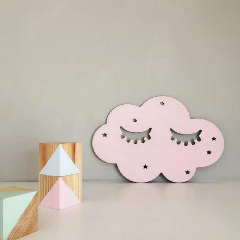 Ресницы номер ТВ Фон Наклейки облако сон украшение скандинавский мультфильм