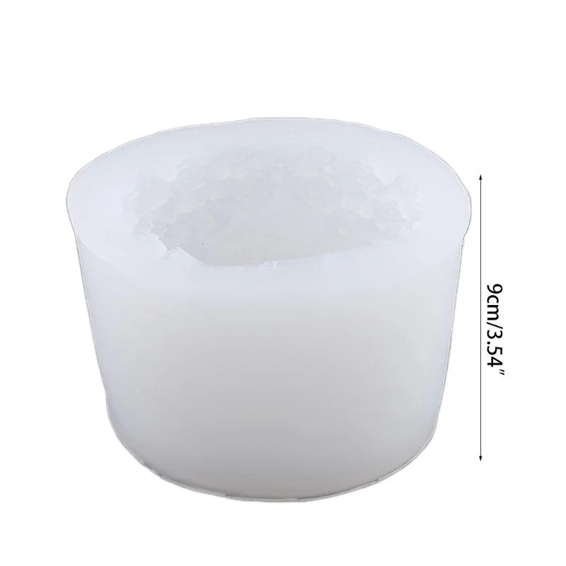 

3D Rose Lovely Candle Mold Wedding Silicone Candle Mould Decorating Silicone Mol