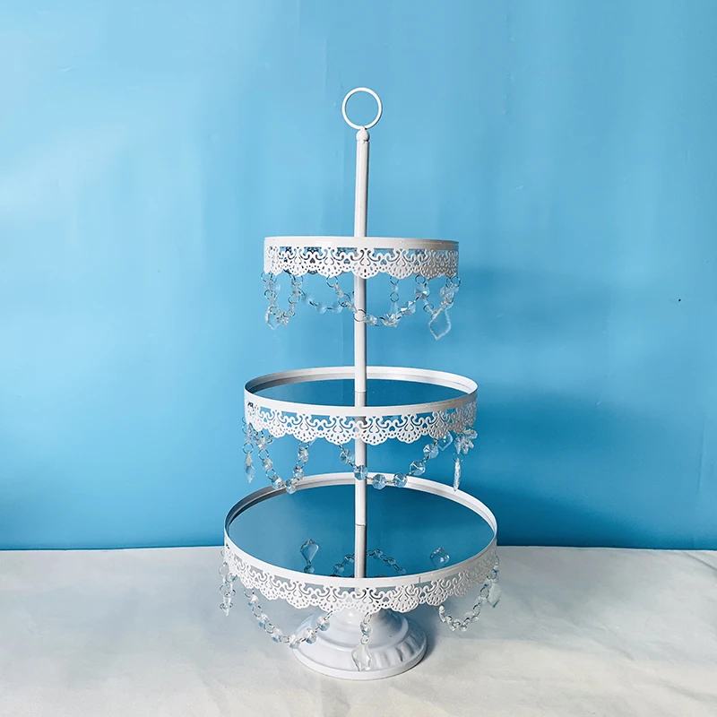 Золотой и белый металлическая для подставки пирожных круглый кекс одежда